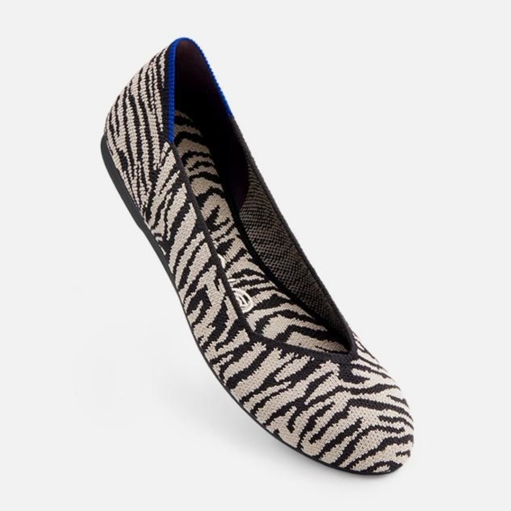 Rothys zebra print loafefs